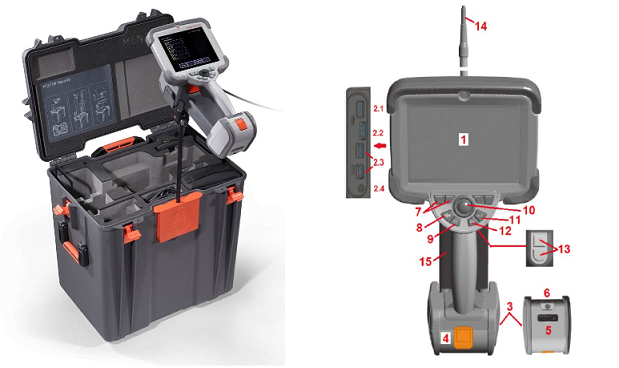 韋林工業視頻電子內窺鏡MViQ的組件